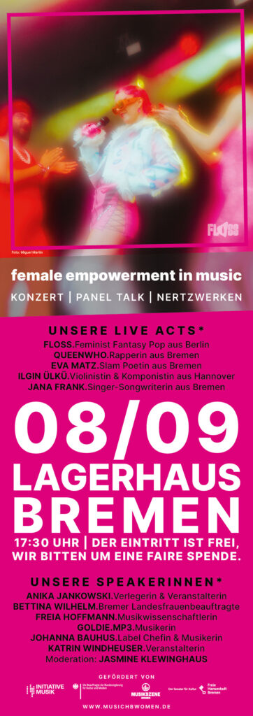 Webdesign Bremen - Webdesignerin Programmiererin - Konzertplakat musicHBwomen*