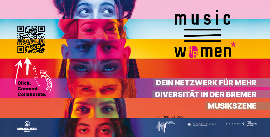 Webdesign Bremen - Webdesignerin Programmiererin - Plakat musicHBwomen*